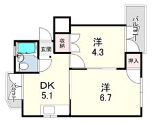NBハイム西宮・甲陽の間取り画像