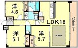 ソルレヴェンテ神戸中山手通の間取り画像