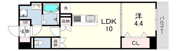 エーレックス西宮の間取り画像
