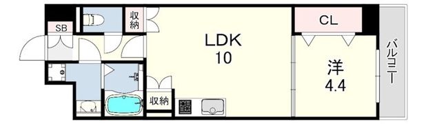 エーレックス西宮の間取り画像