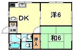 ジョイハイツ六甲の間取り画像