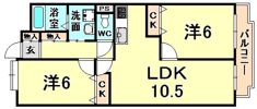 プランドールヤヘイの間取り画像