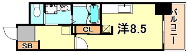WILLDO浜崎通の間取り画像