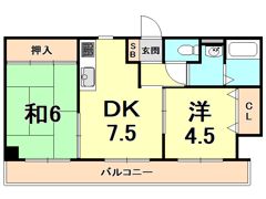 サンシャイン西宮の間取り画像