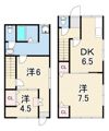 COZY鈴東ハイツ2の間取り画像