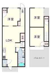 テラスハウス下山の間取り画像