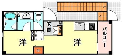 グランデ石屋川3の間取り画像