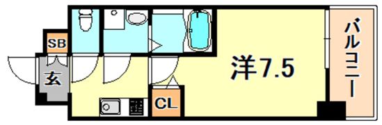 セオリー神戸グルーブの間取り画像