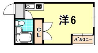 キューブ神戸塚本通の間取り画像