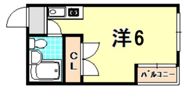 キューブ神戸塚本通の間取り画像