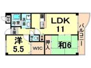 レシオ西園田の間取り画像