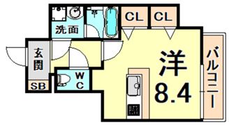 ブランTAT西宮江上町の間取り画像