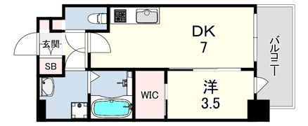 SDグランツ三宮イーストフロントの間取り画像