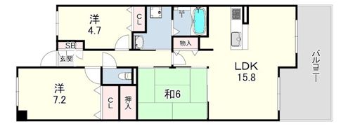 ファミール芦屋東の間取り画像