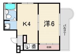 パレラフィネ甲子園口の間取り画像