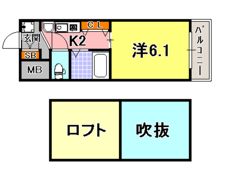 エステムコート三宮EASTポルトマーレの間取り画像