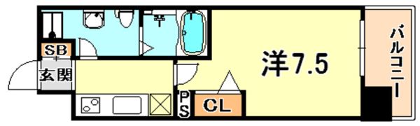 アドバンス神戸プラージュの間取り画像
