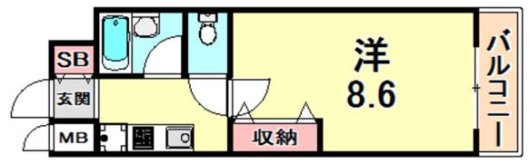 エスペランサ御影3の間取り画像