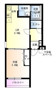 フジパレス立花町三丁目イーストの間取り画像