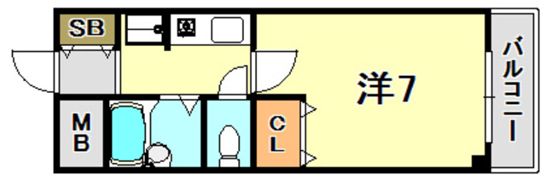 フリックコート下祇園の間取り画像