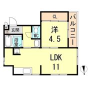 メゾンブランシュ1の間取り画像