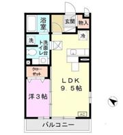 フレエール谷上の間取り画像