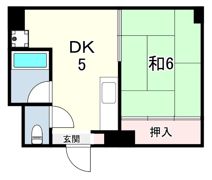 オーラコート杭瀬の間取り画像