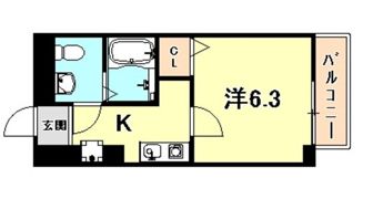 ダイドーメゾン神戸六甲の間取り画像