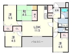 アズ・ワンコティの間取り画像