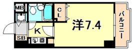 ライオンズマンション三宮東第2の間取り画像