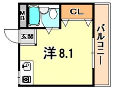 永手コスモハイツの間取り画像
