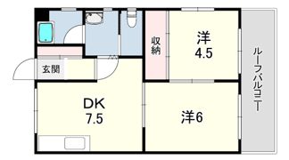 鈴蘭台南町2丁目マンションの間取り画像