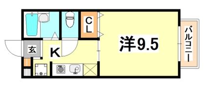 パセオ西芦屋の間取り画像