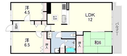 武庫川第2-1番街10号棟の間取り画像