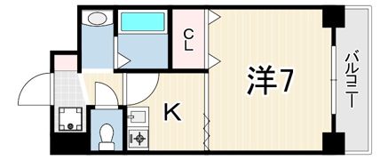 ポコアポコ明石鍛冶屋町5番館の間取り画像