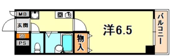 ブルーム神戸三宮の間取り画像