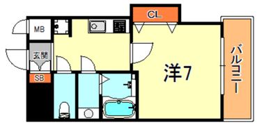 LUXE芦屋南の間取り画像