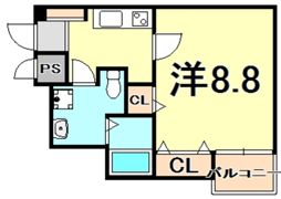 マテリアル甲東園の間取り画像