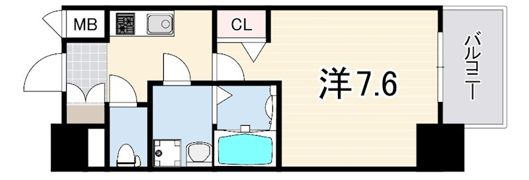 ポルトボヌール神戸湊川公園の間取り画像