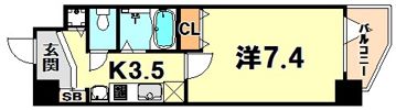 プレサンス神戸駅前グランツの間取り画像