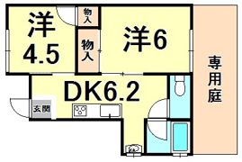 ハイツ東町の間取り画像