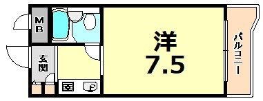 ジョイフル武庫之荘1の間取り画像