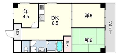 尼崎梅の木公園アーバンリズの間取り画像