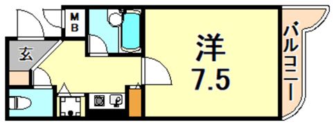 シャトラン弓木参番館の間取り画像