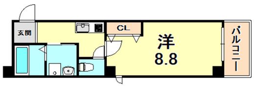 モレス・ヴィラさくら夙川の間取り画像