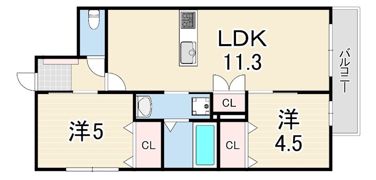 （仮称）西宮市甲子園四番町ヘーベルメゾンの間取り画像