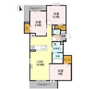 アンバーキューブCの間取り画像