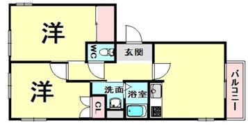 グローリー桂の間取り画像