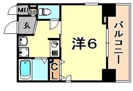 エステムコート神戸元町通の間取り画像