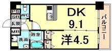 プレサンス三宮東フィールの間取り画像